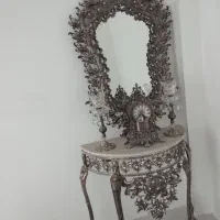 آینه شمعدان ساعت برنز|بوفه، ویترین، کنسول|محمدشهر, یزدیها|دیوار