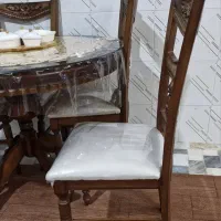 میزناهارخوری ۴ نفره چوب|میز و صندلی غذاخوری|خمین, |دیوار