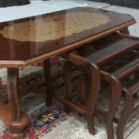 میز جلو مبلی و سه عدد عسلی