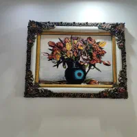 تابلو فرش بزرگ ابریشم مصنوعی