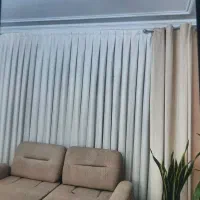 پرده حریرشاین سفید نوزیرقیمت