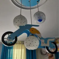 لوستر سه حبابه طرح موتور|لوستر و چراغ آویز|تهران, سازمان برنامه جنوبی|دیوار