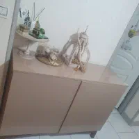 کنسول ام دی اف پایه چوبی