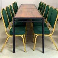 میز و صندلی ناهارخوری فلزی  باغ تالار رستوران