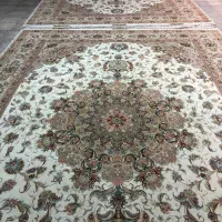 جفت۱۲متری نقشه نوین فر رج ۵۵ چله ابریشم درحدنو|فرش|تبریز, |دیوار