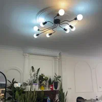 لوستر سقفی ۸ شعله فرانسوی مولکولی مینیمال|لوستر و چراغ آویز|تهران, ستارخان|دیوار