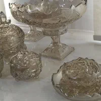 سرویس آجیل خوری شامپاینی ۱۸ نفره|ظروف سرو و پذیرایی|ساوه, |دیوار