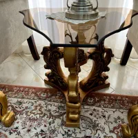 مبل سلطنتی 7 نفره|مبلمان خانگی و میز عسلی|میانه, |دیوار