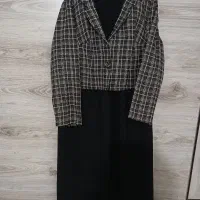 کت سارافون مخمل کبریتی