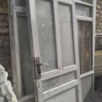 تعدا ۳عدد پنجره ویه درب بزرگ الومنیومی