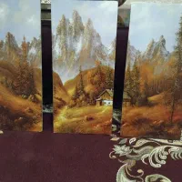 تابلو سه تیکه پاییزی