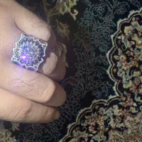انگشترمزوانایت سفید مزونایت باطیف رنگی کامل
