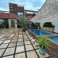 ویلا با استخر روباز و جکوزی و آتشکده در محمودآباد