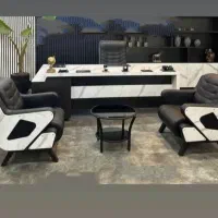 میز حرفه ای با نیم ست/میز مدیریت/میز اداری|مبلمان اداری|سنندج, |دیوار