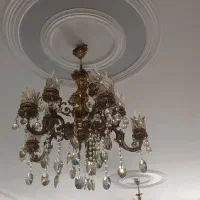 دو عدد لوستر|لوستر و چراغ آویز|خوی, |دیوار