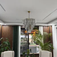 لوستر کلاسیک مدرن مینیمال|لوستر و چراغ آویز|آمل, |دیوار