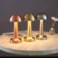 چراغ خواب رومیزی/آباژور لمسی/چراغ شارژی سه حالته