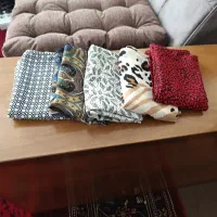 ۵ عدد شال کرپ حریر تابستانی