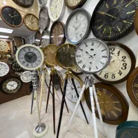 ساعت ایستاده تک پایه ریور تمام فلز دیواری۴۰ سانت