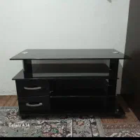 میز زیر تلویزیون ام دی اف وشیشه