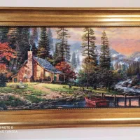 تابلو فرش  لوستر   پرده