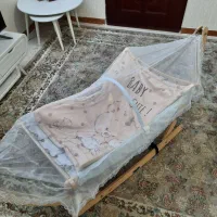 گهواره تاشو به همراه پشه بند ( نی نی لای لای )|اسباب و اثاث بچه|رشت, رشتیان|دیوار