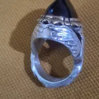 انگشتر نقره با نگین یاقوت سلیمانی|جواهرات|تبریز, |دیوار