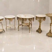 انواع میز گرد سماور (دایره) تمام برنز اصل سنگین