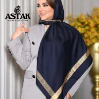 روسری ابریشم دور طلایی