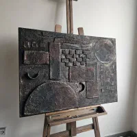 تابلو نقاشی مینیمال برجسته کار دست|تابلو، نقاشی، عکس|تهران, عباس‌آباد|دیوار