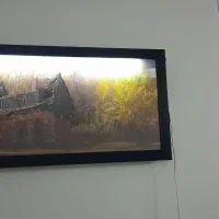تابلو منظره چراغ دار