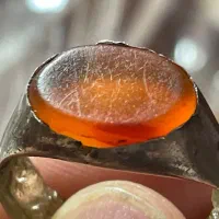 عقیق یمن تراش ثبتی با رکاب فابریک قاجاری|جواهرات|تهران, قصر فیروزه ۱|دیوار