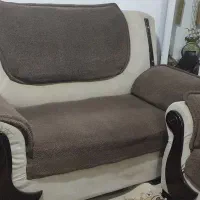 فروش فوری مبل راحتی 7نفره با میز عسلی|مبلمان خانگی و میز عسلی|آزادشهر, |دیوار