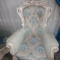 مبلمان سلطنتی ۹ نفره رنگ خاص|مبلمان خانگی و میز عسلی|گلمکان, |دیوار