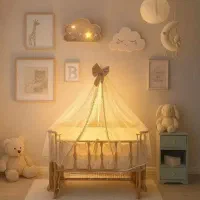 گهواره سنتی سیسمونی نوزاد ننو تخت کنار مادر مدل n