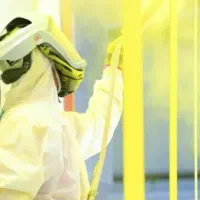 استخدام نقاش پودری الکترواستاتیک