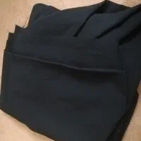 پارچه چادرزنانه.ظرف ماهی خوری.کناره پلاتینیوم.