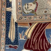 تابلو قدیمی نایین کرک و ابریشم|تابلو فرش|تهران, کرمان|دیوار