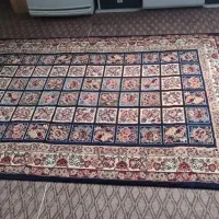 فرش زمینه سورمه ای ۱ونیم در ۲ونیم