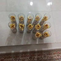 گلهای فلزی طلایی زیبا به تعداد|گل مصنوعی|قم, شهرک قدس|دیوار