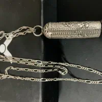 ۵ عدد گردنبند و زنجیر نقره نو