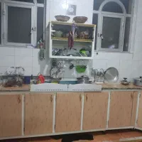 کابینت کامل آشپز خانه تمام فلز همراه با هود|آبچکان و نظمدهنده ظروف|بروجن, |دیوار