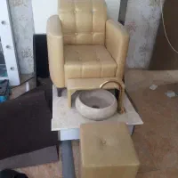 پدیکور  صندلی  آینه صندلی کوتاهی