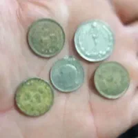 مهره قدیمی اصل وسکه پهلوی|کلکسیون سکه، تمبر، اسکناس|اصفهان, کشاورزی|دیوار
