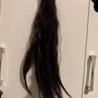 فروش موی طبیعی خرمایی تیره تا کمر ۳ میلیون