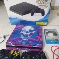 ((PS4 SLIM 1TERA کپی خور با دانگل مخصوص دودسته))