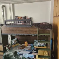 تخت خواب دو طبقه با کیفیت و مقاومت بالا بدون|تخت و سرویس خواب|اصفهان, دشتستان|دیوار