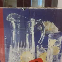 پارچ و ۹عدد لیوان لومینارک فرانسه