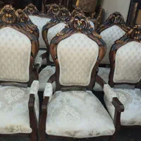 مبل سلطنتی نه نفره طرح آلمانی چوب راش|مبلمان خانگی و میز عسلی|ساوه, |دیوار