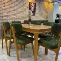 ناهارخوری ۶ نفره مدرن چوب راش اصل سرخرود